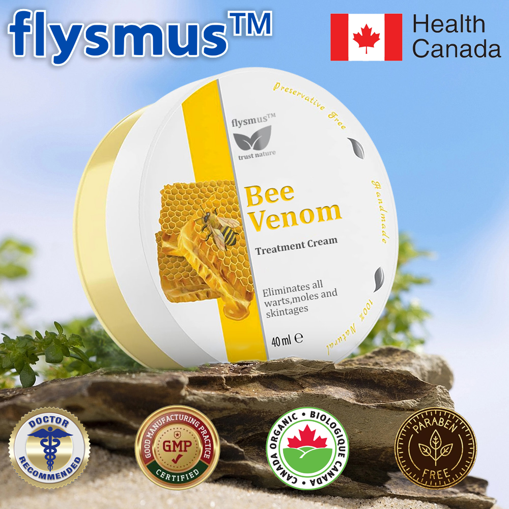 ✅flysmus™ Bee Venom Treatment Cream🌿: Helps with Eczema, Psoriasis, Acne, Rosacea, Fungal Infections, and Warts